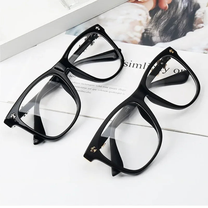 2025 New Fashion Simple Rectangle Frame Women Reading Glasses Resin Read Eyeglasses Eyewear Gothic Blue Light Blocking Glasses